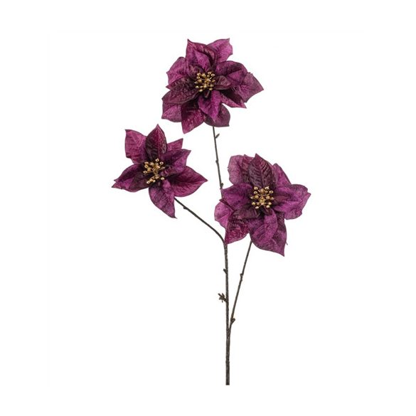 Poinsettia spray 80cm - Lila
