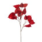 Ficus velvet spray x3 70cm - Piros