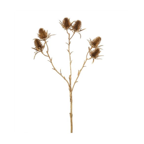 Eryngium spray x3 42cm - Arany