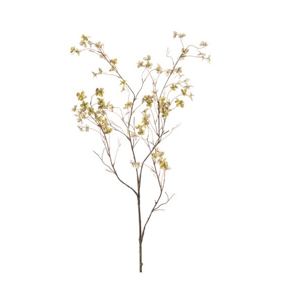 Hydrangea blossom spray x4 117cm - Zöld