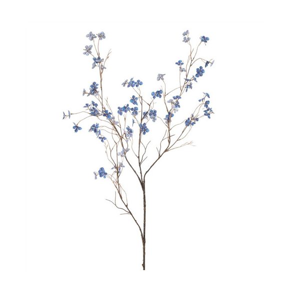 Hydrangea blossom spray x4 117cm - Kék