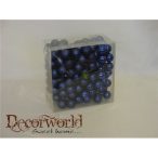 Gömb üveg 2,5cm sötét kék matt & fényes S/144