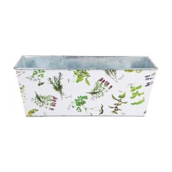 Balkondoboz 7,5 liter 15 x 41 cm  - Gyógynövényes nyomat