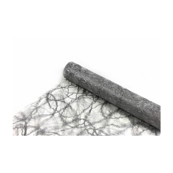 Fodros Préselt Sizal tekercs "Sizotwist New" Metál Ezüst (1400) 15cm x 10m