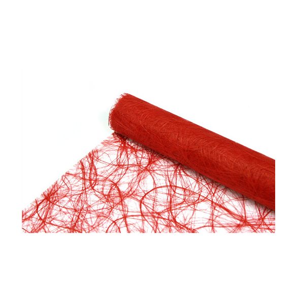 Préselt Sizal tekercs "Sizoweb" Tűzpiros (3320) 30cm x 5m