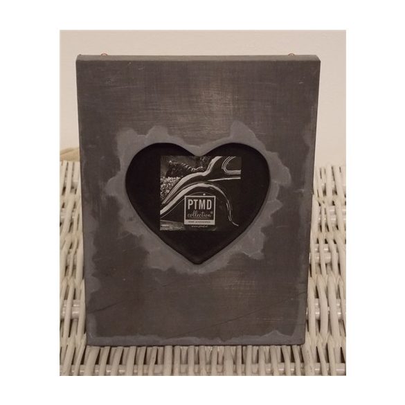 Fényképtartó fényes négyzetalakú fém 1.2x13x17cm ezüst