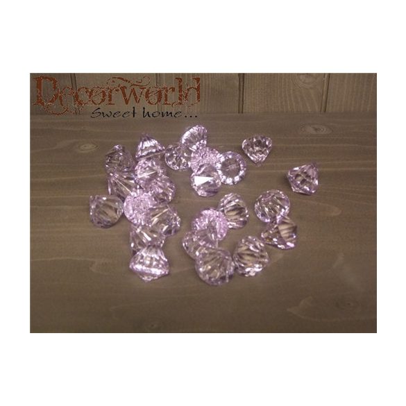 Kristály gyöngy 2,5cm s/24 - Lila