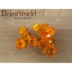 Kristály gyöngy 3cm s/12 - Narancs