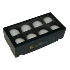 Üveggömb 8 cm - Opál fehér S/8