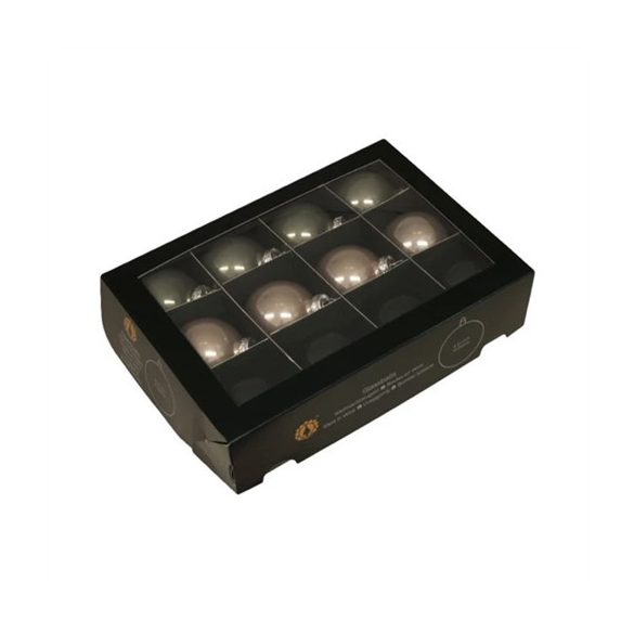 Üveg gömb 5,7cm - Zöld, grafit S/12