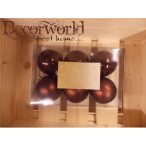 Gömb műanyag 80mm kakaó s/6 sss