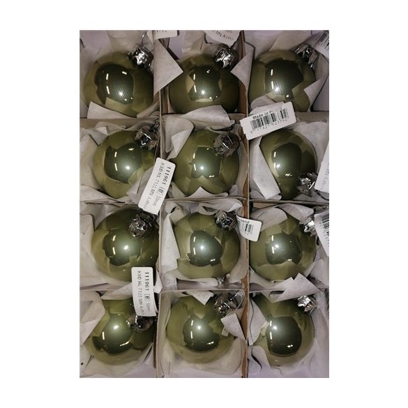 Gömb üveg 50mm zöld s/12