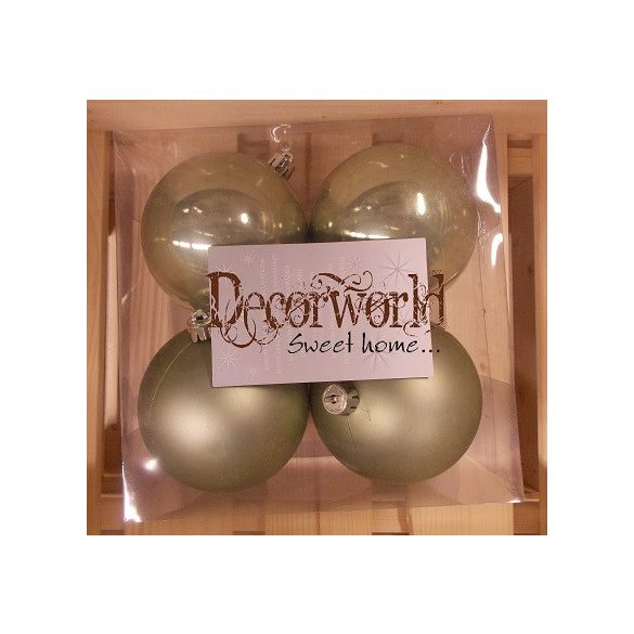 Gömb műanyag 100mm zöld s/4