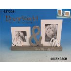 Fényképtartó 2 keret álló 40x5x23cm