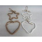 Akasztós gyöngy, szív, csillag