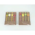 Papír szívószál gyümölccsel s/20db