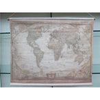 Világtérkép antik 100x77cm