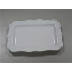 Porcelán tányér 20x14cm fehér