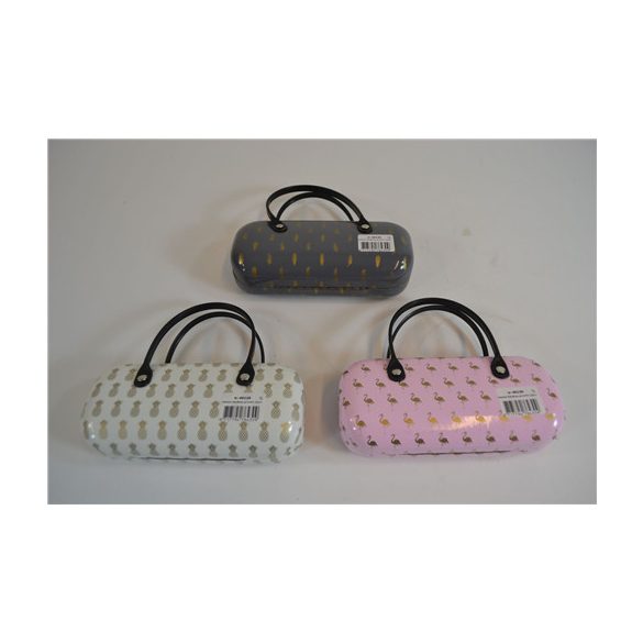 Szemüvegtartó kézi táska (Ananász, Toll, Flamingó)