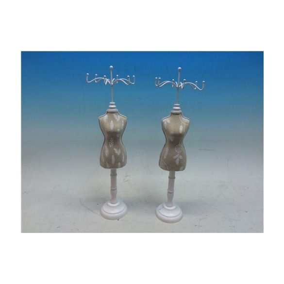 Ékszertartó próbababa tollas 40,5cm