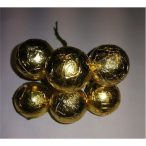 Gömb műanyag betűzős 30mm arany S/24