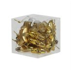 Csillag akasztós fényes-matt, glitteres 5 cm - Arany S/18