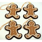 Mézeskalács filc akasztható 7x8cm - Mézi (4db/csom.)