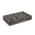 Dekor doboz fa 33x22x55cm - Szürke