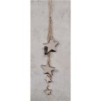 Csillag (natúr) akasztós fa 34cm