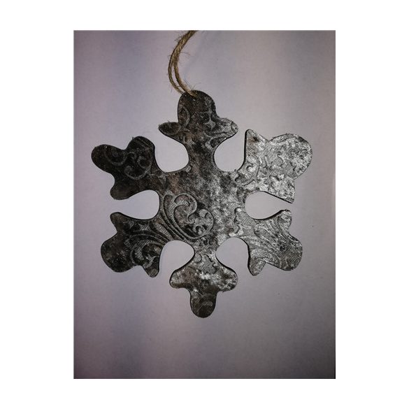 Hópihe akasztós fa 10/13.5cm silver S/4