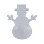 Hóember akasztós 40 cm - Fehér/ezüst