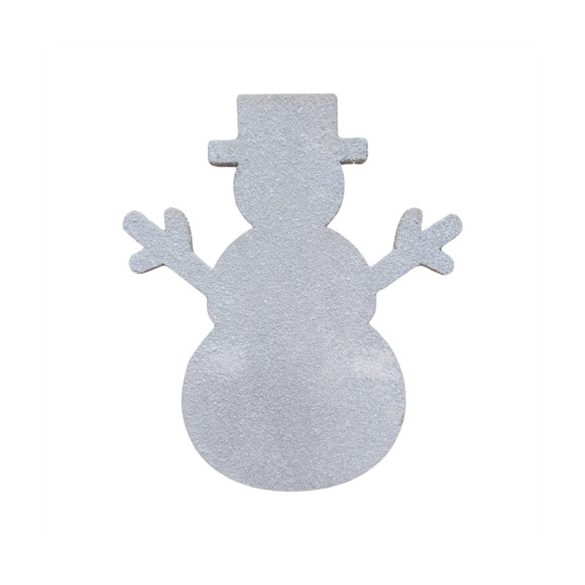 Hóember akasztós 40 cm - Fehér/ezüst