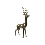 Szarvas álló aluminium 34x11x60cm - Arany
