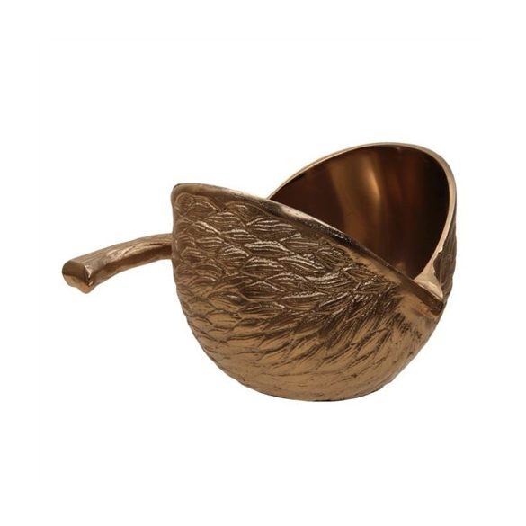 Kaspó dió fém 12x17x8,5cm - Arany