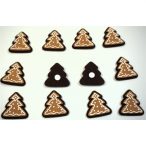   Mézeskalács filc öntapadós 4,5x4,5cm - Fenyő (12db/csom.)