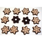 Mézeskalács filc öntapadós 4,5cm - Hópihe (12db/csom.)