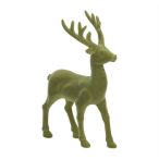 Rénszarvas flokkolt, álló 13,5x21cm - Zöld