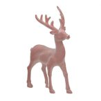 Rénszarvas flokkolt, álló 13,5x21cm - Rózsaszín
