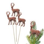 Rénszarvas flokkolt betűzős 10x13cm - Mályva S/4