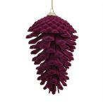 Toboz flokkolt, akasztós 14x8cm - Lila S/2