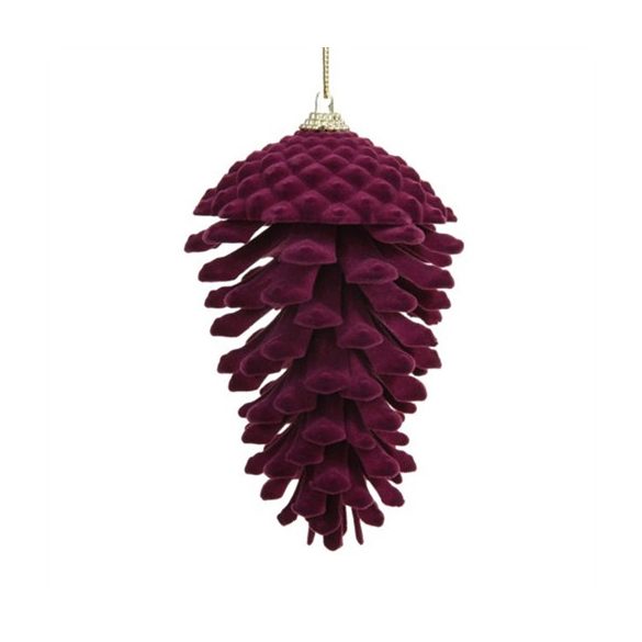 Toboz flokkolt, akasztós 14x8cm - Zöld S/2