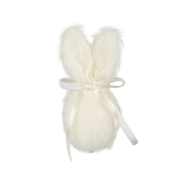 Tojás nyúl füllel akasztós 16cm - Krém S/2