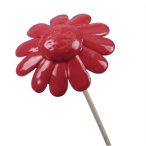 Virág betűzős kerámia 7,5cm - Piros