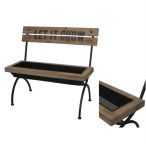 Pad ültethető 90x44x81cm - Natúr,fekete