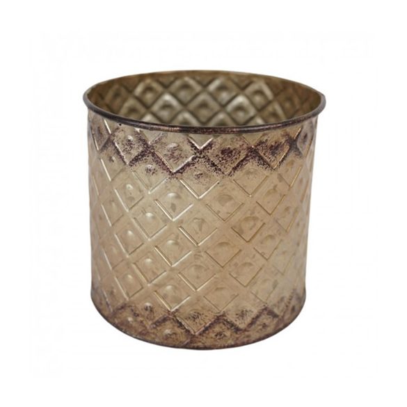 Kaspó fém Crissy 14,5cm - Antik arany