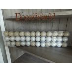 Gömb műa. 60mm fehér/arany/vegyes S/12