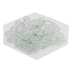 Gömb betűzős üveg pick 3 cm S/72 - Átlátszó