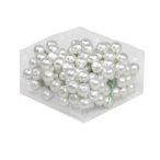 Gömb betűzős üveg 2,5 cm matt - EzüstS/144