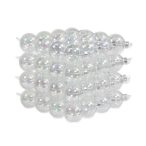 Üveggömb átlátszó szivárványos 4 cm S/64