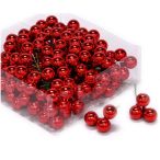 Gömb betűzős üveg 2 cm fényes S/144 - Piros